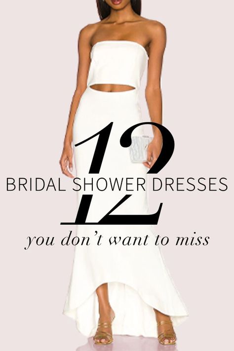 Finding the perfect bridal shower dress, bridal shower dress white, and more bridal shower dress ideas. Bridal Shower Dress Ideas, Boho Bridal Shower Dress, Bride Winter, Bridal Shower Dresses, Winter Bridal Showers, Summer Bridal Showers, Spring Bridal Shower, Unique Bridal Shower, Boho Bridal Shower