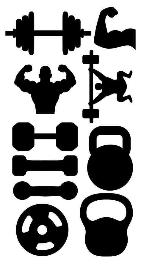 Gym Theme Cake Topper Printable, Gym Party Decorations, Gym Symbol, Gym Cake Topper, Bolo Crossfit, Fitness Cake, Gym Cake, Exercise Weights, Gym Icon