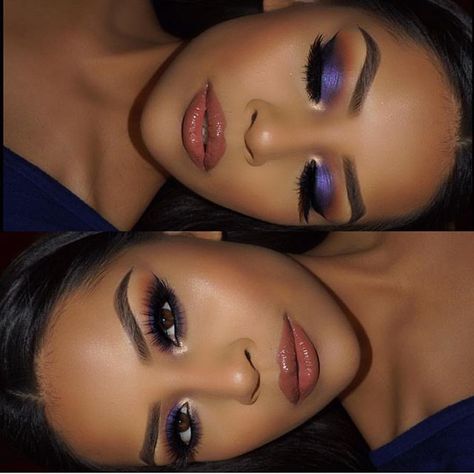 Lashes: Nayeona #SynCityCollection Artist: @iheart_sarahiiy Hot Chocolate Fudge, Wedding Guest Makeup, Pretty Brown Eyes, Beauty And The Beat, Orange Makeup, Purple Eye Makeup, Makeup Tattoos, Stunning Eyes, Purple Eyes