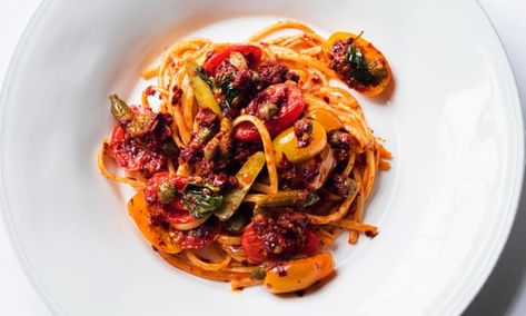 Nduja Recipe, Quick Pasta Dishes, Caramelized Bacon, Nigel Slater, Tomatoes Recipe, Paste Recipe, Classic Italian Dishes, Risotto Recipes, Orange Recipes