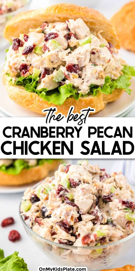 Pecan Chicken Salad Recipe, Cranberry Pecan Chicken Salad, Best Chicken Salad Recipe, Homemade Chicken Salads, Cranberry Chicken Salad, Pecan Chicken Salads, Chicken Salad Recipe Easy, Easy Chicken Salad, Cranberry Chicken