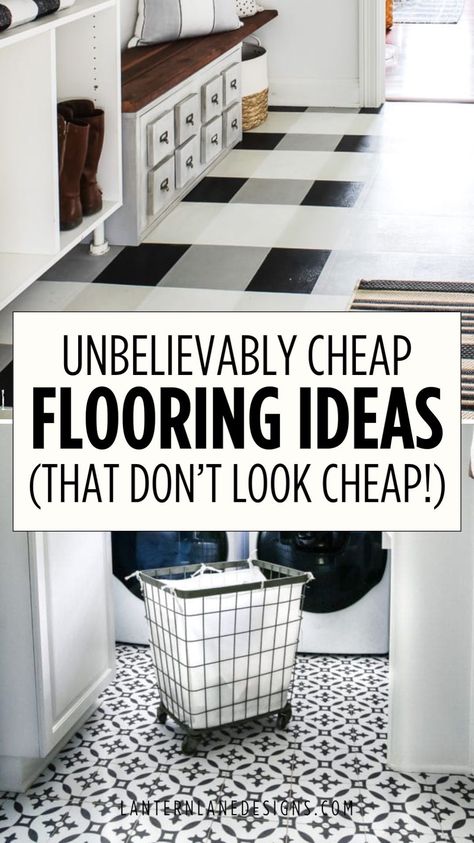 Looking for budget-friendly home improvement tips? Check out our blog post on Cheap Flooring Ideas You'll Want to Try For Yourself. From laminate to vinyl, these flooring options offer style and affordability. Upgrade your home decor with these easy-to-install flooring ideas that won't break your budget. Simple White Bathroom, Cheap Kitchen Floor, Cheap Flooring Options, Budget Flooring Ideas, Cheap Flooring Ideas, Diy Kitchen Flooring, Cheap Wood Flooring, Easy Flooring, Cheap Vinyl Flooring