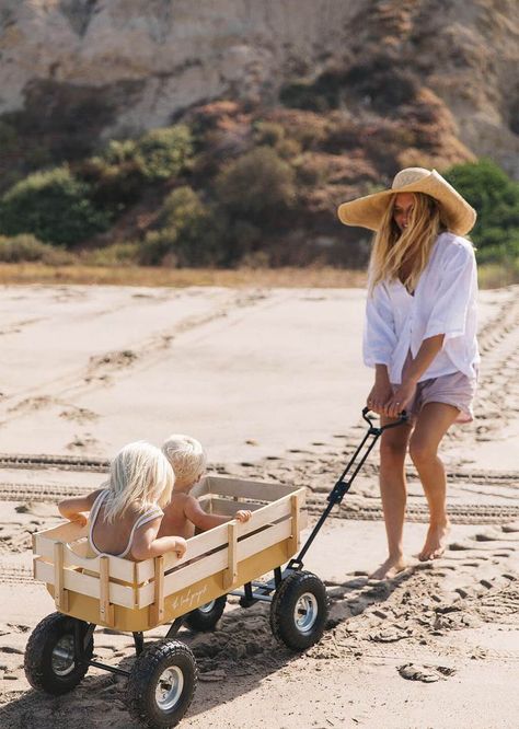 Heavy Duty Wagon, Beach Wagon, The Beach People, Beach Cart, Beach People, Family Diy, Beach Diy, Sea Lover, Travel Towel