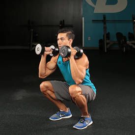 Dumbbell Squat To Shoulder Press Shoulder Press Workout, Full Shoulder Workout, Dumbbell Workout Routine, Hiit Treadmill, Shoulder Workouts, Full Body Dumbbell Workout, Dumbbell Squat, Shoulder Exercises, Dumbell Workout