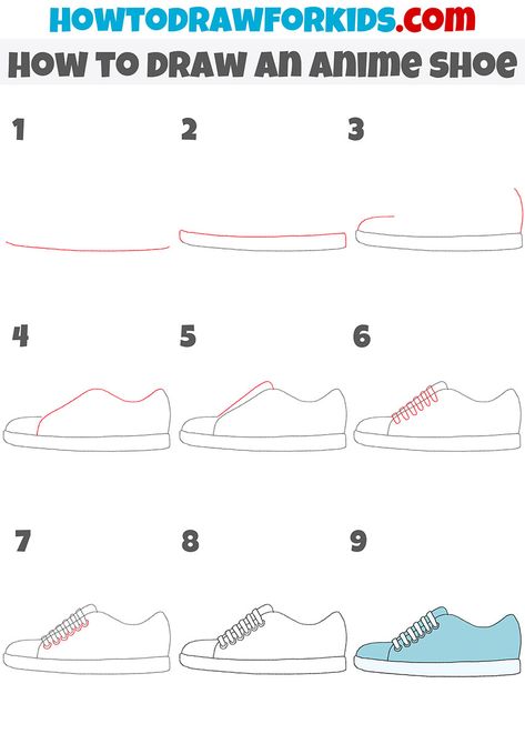 how to draw an anime shoe step by step Sneakers Drawing, Drawing Tutorials For Kids, Shoes Drawing, Coloring Supplies, Book Drawing, Easy Doodles Drawings, Drawing Tutorial Easy, Guy Drawing, Drawing Clothes