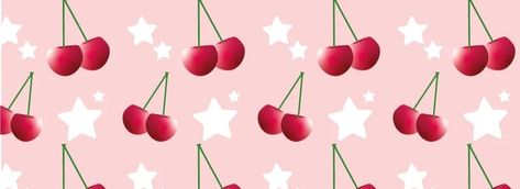 Cherries with stars Cherry Banner Discord, Cherry Banner, Banner Gif, Youtube Banners, Cherry