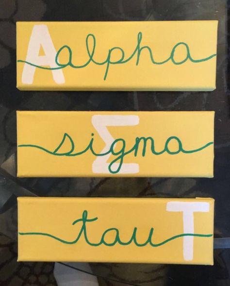 Alpha Sigma Tau Canvas, Zta Paintings, Tabling Ideas, Zeta Canvas, Paddle Sorority Big, Sorority Baskets, Paddles Sorority, Little Gifts Sorority, Sigma Delta Tau