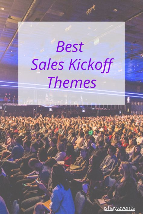 Sales Kickoffs can be highly effective for your organization if you can keep them focused and stick to a central theme.  Check out these top-notch themes to motivate your team! Team Building Themes Ideas, Kickoff Party Ideas, Sales Event Ideas, Sales Conference Themes, Kickoff Event Ideas, Annual Meeting Themes, Team Building Themes For Work, Meeting Themes Corporate, Event Theme Ideas Creative