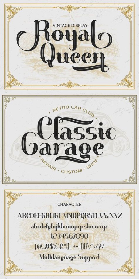 #Font #Vintage #Retro #Old #Old_Font #Serif #Hipster #Emblem #Badge #Decorative #Typeface #Logotype #Tattoo #Lettering #Type #Crafted #Victorian #Quote #Classic #Swash #Old_Style #Display #Branding #Logo #Poster #Headline #Label #Old_School #Western #Tattoo_Fonts #Hipster_Fonts Classic Logo Design Vintage Labels, Royal Poster Design, Royal Typography, Old School Lettering, Royal Font, School Lettering, Poster Tattoo, Fancy Fonts Alphabet, Popular Free Fonts