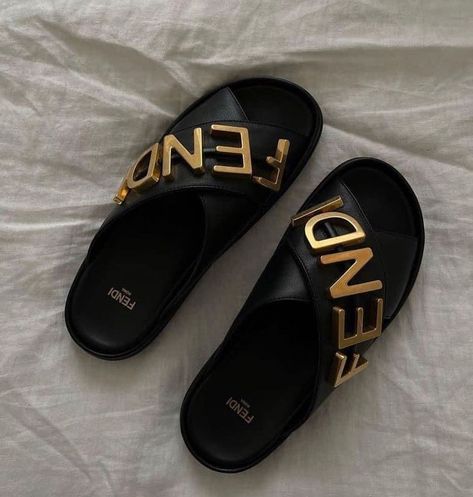 Fendi Slippers, Fendi Sandals, Luxury Slippers, Luxury Houses Mansions, Shoes Heels Classy, N Shoes, Heels Classy, Summer Favorites, Girly Shoes