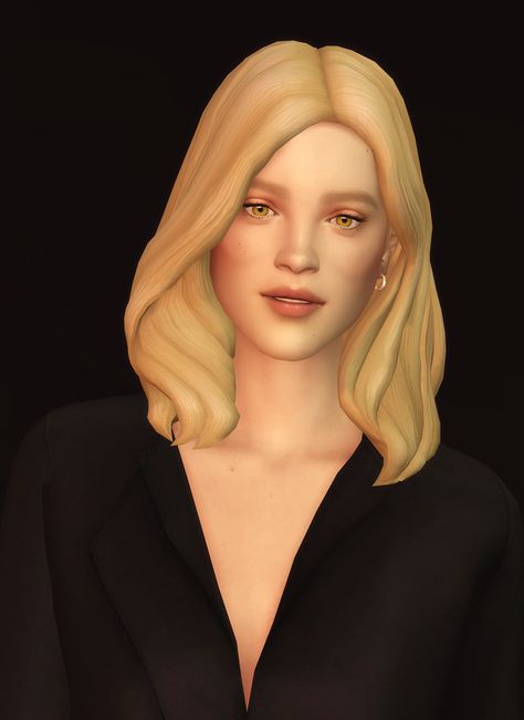 EP07 Wavy Edit_V3 (18 color) | Rusty's Sims 4 Wavy Hair, Ts4 Hair, Female Sims, Cc Shopping, Female Hairstyles, Sims 4 Blog, Pelo Sims, Rusty Nail, Sims 4 Mm Cc