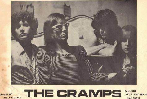 Music Ephemera, Proto Punk, The Cramps, Turn Blue, Rock N’roll, Space Rock, Punk Bands, Start Now, Post Punk