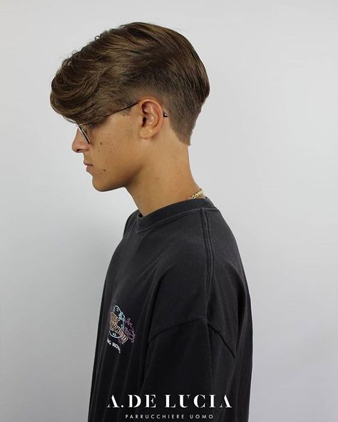 Short Side Part Haircuts For Women, Undercut With Long Sides Men, Middle Part Shaved Sides Men, Long Top Short Sides Men Straight Hair, Faded Undercut Mens, Mens Haircut Long On Top Short On Sides High Fade, Short Undercut Men, Curtain Bangs Short Hair Men, Side Parted Short Hair Men