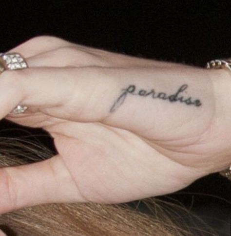 Ldr Tattoo, Lana Del Rey Tattoos, Paradise Tattoo, Cursive Tattoos, Omerta Tattoo, Tattoo Font, Classy Tattoos, Discreet Tattoos, Dainty Tattoos