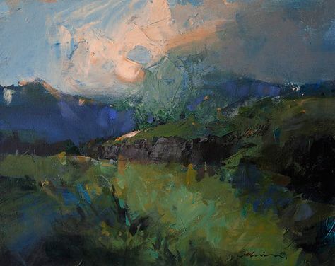 Contemporary Landscape Painting, Canvas Painting Landscape, Painting Workshop, Paintings I Love, Abstract Art Landscape, Abstract Landscape Painting, Mountain Art, Plein Air Paintings, Contemporary Landscape