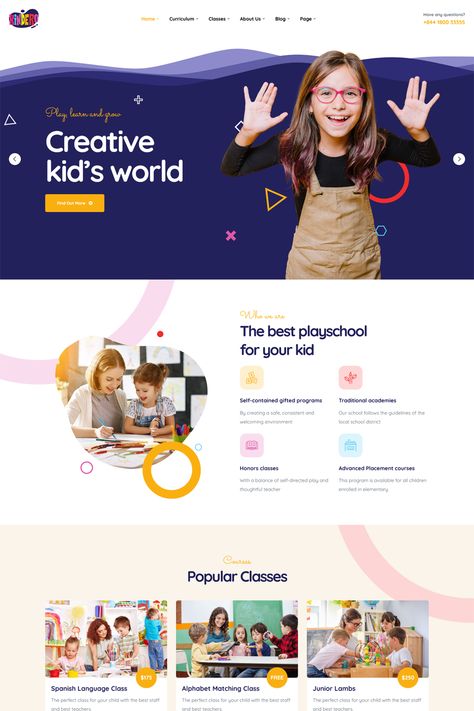 Kindero Kindergarten & School WordPress Theme is a charming and practical solution crafted for preschools, kindergartens, and educational institutions. Kindergarten Website, Education Photography, Websites Design, School Website, Wp Themes, Wordpress Theme Design, Web Designs, Theme Ideas, Wordpress Themes