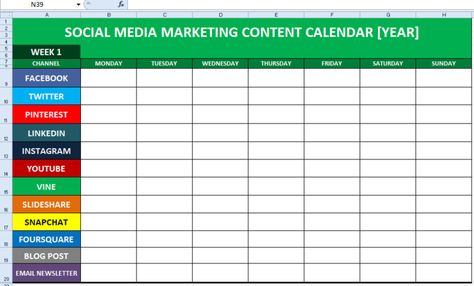 Social Media Schedule Template, Social Media Planning Calendar, Social Media Content Calendar Template, Editorial Calendar Template, Social Media Planner Template, Social Media Calendar Template, Marketing Calendar Template, Excel Calendar Template, Content Calendar Template