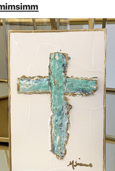 Canvas Cross Painting, Cross Painting Ideas, Cross Canvas Paintings, Cross Art Painting, Decor Celebration, Babies Pics, Cross Painting, Texture Painting Techniques, Catholic Decor