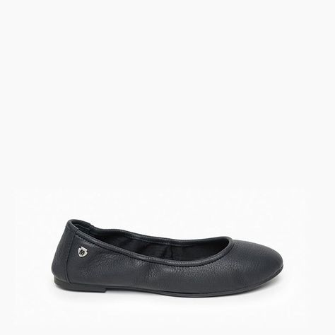 Minnetonka Anna Ballerina Flat Women's Ballet Flats, Black Leather Ballet Flats, Moccasins Women, Von Maur, Black Leather Flats, Free Shoes, Black Ballet Flats, Womens Ballet Flats, Leather Ballet Flats