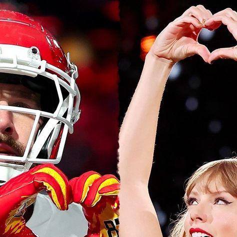 Travis Kelce And Taylor Swift, Travis Kelce Taylor Swift, Archer Pose, Entertainment Tonight, Playing Football, Travis Kelce, Heart Hands, Long Live Taylor Swift, Live Taylor