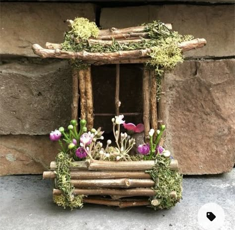 Fairy Garden Fence, Fairy Window, Miniature Fairy Figurines, فن النسيج, Fairy Garden Doors, Fairy Tree Houses, Fairy Garden Kit, Fairy Garden Furniture, Fairy Shoes