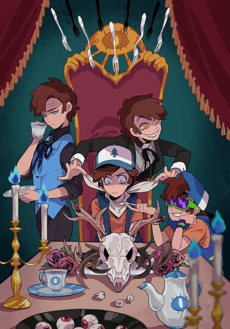 I want all the dippers and create my own harem kingdom. My Talents Fill, Gravity Falls Food, Dipper Pines Fanart, Anime Gravity Falls, Reverse Pines, Monster Falls, Reverse Gravity Falls, Fall Anime, Gravity Falls Dipper