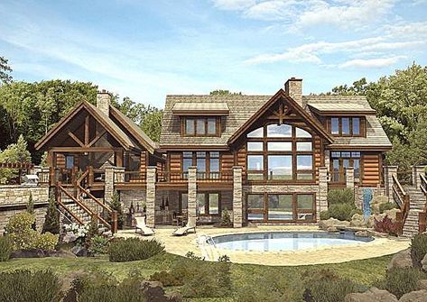 Log Cabin Flooring, Log Cabin House Plans, Log Home Flooring, Log Cabin Style, Log Cabin Floor Plans, Luxury Log Cabins, Log Home Designs, Log Home Floor Plans, Log Home Plans