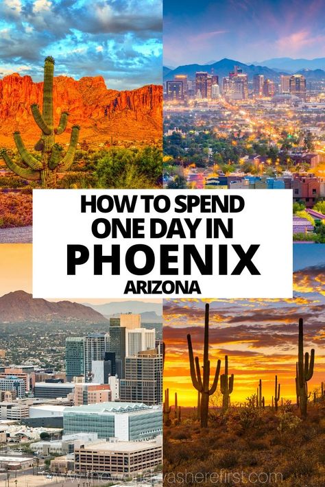 The perfect one day in Phoenix itinerary to suit any personality. A local's guide to activities, restaurants, and places to stay in Phoenix. Where To Stay In Phoenix Az, Places To Visit In Phoenix Az, One Day In Phoenix Az, Phoenix Activities, Phoenix Day Trips, Phoenix In March, Phoenix Arizona Itinerary, Phoenix Itinerary, Phoenix Travel