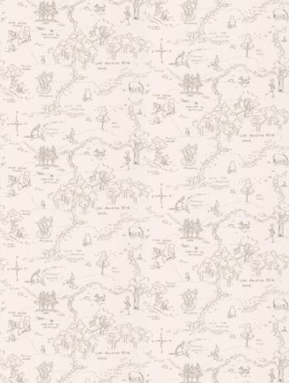 Hundred Acre Wood Map, Homey House, Wallpaper Classic, Map Rug, Blue Wren, Jane Churchill, Pooh Nursery, 100 Acre Wood, Winnie The Pooh Nursery