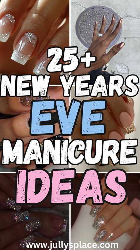 new years eve nail ideas, new years eve manicure ideas, new years eve nail designs, new years nails, new years nail ideas New Year’s Gel Nails, Nail Art For New Years Eve, Champagne New Years Nails, Ombre New Years Nails, New Year’s Eve Nail Inspired, Sparkly Nye Nails, New Years Eve Manicure, New Years Day Nails, New Year Nails Ideas 2024