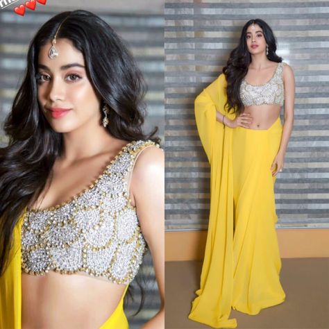 Janhvi kapoor in yellow saree for deepika padukone Wedding Reception 😍 Yellow Saree Ideas, Janhvi Kapoor Yellow Saree, Khushi Kapoor Yellow Outfit, Jhanvi Kapoor Yellow Saree, Jhanvi Kapoor Outfits, Deepika Padukone Wedding, Mafia Jungkook, Jungkook Ff, Khushi Kapoor