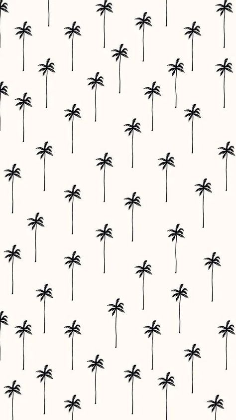 Simple Beachy Wallpaper, Palm Tree Print Pattern, Era Wallpaper, Palm Tree Background, White Palm Tree, Beach Pattern, Tree Background, Palm Tree Pattern, Iphone Wallpaper Pattern