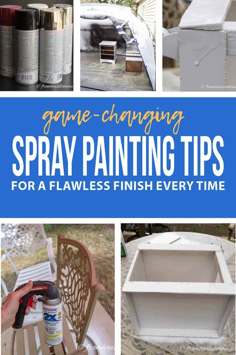 game-changing spray painting tips for a flawless finish every time Spray Painting Techniques, How To Spray Paint Metal, Spray Painting Furniture, Outdoor Spray Paint, Spray Paint Techniques, Spray Paint Tips, Painting Tips And Tricks, Things Painting, Small Room Diy