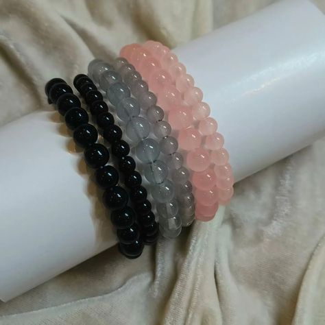 Beaded Bracelets Rs. 100 Get 5 just for Rs. 400 Shipping charges Rs. 49 DM for customisation #beadedjewelry #beadedbracelets Bracelets Big Beads, Beaded Jewels, Jewelry Essentials, Beaded Jewelry, Beaded Bracelets, Beads