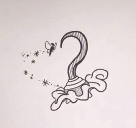 Hook Tattoo Peter Pan, Hook Movie Tattoo, Hook Movie, Peter Pan Tattoo, Hook Tattoos, Movie Tattoo, Peter Pan And Tinkerbell, Heart Tattoo, Drawing Tips