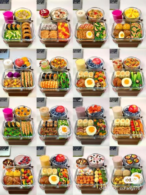 Bento Box Lunch Aesthetic, Salad Lunch Ideas, Snack Sani, Healthy Lunch Snacks, Healthy Food Menu, Viral On Tiktok, Bento Recipes, Easy Healthy Meal Prep, Makanan Diet