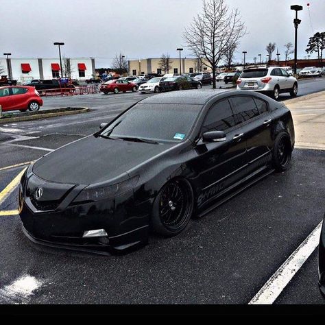 2011 Acura Tl, Black Honda, Civic Car, Slammed Cars, Acura Cars, Bugatti Cars, Acura Tsx, Street Racing Cars, Import Cars