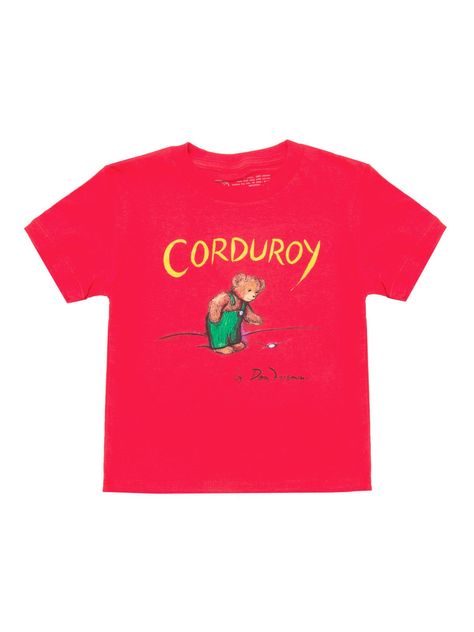 "You must be a friend," said Corduroy. "I've always wanted a friend." Follow Corduroy as he searches for his missing button in the department store after hours. Original cover art by Don Freeman from the 1968 first edition. Product Details 100% cotton Distressed, softened print Color: red Size & Fit Unisex sizing Each purchase helps to fund literacy programs and book donations to communities in need. Cute Disney Fits, Outfit Inspo Cute, Childrens Book Cover, Disney Fits, Kids Corduroy, T Shirt Outfit, Tshirt Outfits, Cute Disney, Kid Tees