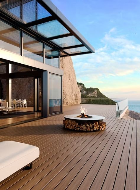 Trex Signature® Decking | Trex Recycled Decking, Waterfront Design, Trex Composite Decking, Trex Decking, Deck Cost, Decking Options, Mahogany Decking, Composite Decking Boards, Stair Riser