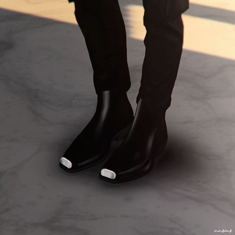 MMSIMS Shoes Metal toe Chelsea boots | MMSIMS on Patreon Bergdorf Sims 4, Sims 4 Cc Male Shoes, Ts4 Alpha Cc, Sims Skins, Sims4 Shoes, Ts4 Shoes, Sims Shoes, Sims 4 Cc Male, Mod Shoes