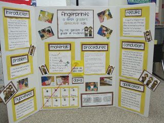 Fingerprint science fair project Fingerprint Science, Science Fair Display Board, Science Project Board, Elementary Science Fair Projects, Science Fair Board, Science Fair Projects Boards, Science Art Projects, Science Fair Project, 4th Grade Science