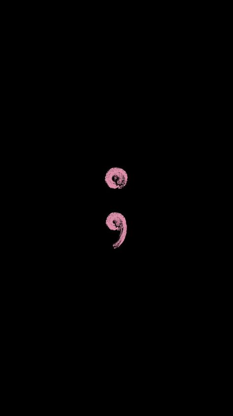 Wallpapers Semicolon, Semicolons Wallpaper, Black Minimalist, Hijabi Fashion Casual, Background Wallpapers, Iphone 3, Wallpaper Black, Minimalist Wallpaper, Samsung Wallpaper