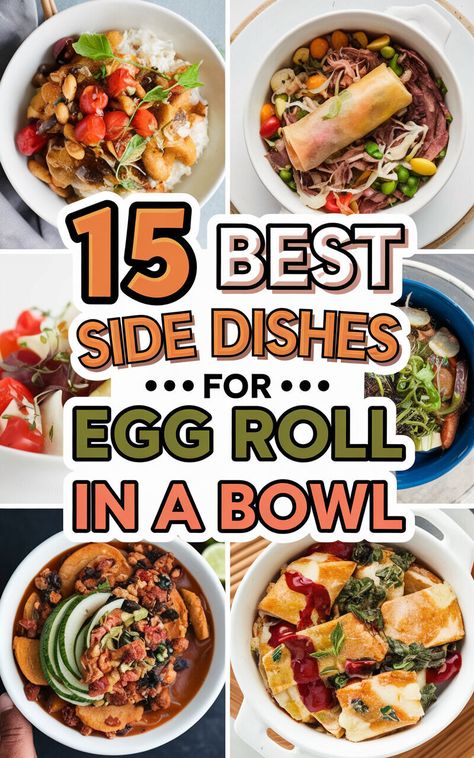 Discover the perfect pairings for your Egg Roll in a Bowl! 🥢🥡 #delicious #foodpairings #eggrollinabowl Eggroll In A Bowl, Egg Roll In A Bowl, Best Side Dishes, Egg Roll, Easy Sides, Healthy Sides, Food Pairings, Perfect Side Dish, Egg Rolls