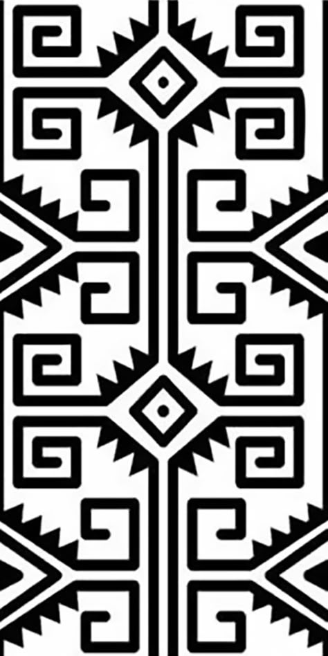 Aztec Pattern Art, Kokopelli Art, Line Tattoo Ideas, Geometric Design Art, Aztec Art, Line Tattoo, Next Tattoo, Stencil Patterns, African Pattern