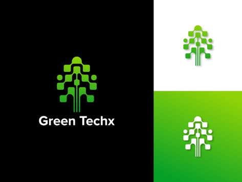 Green Techx Logo - Tree Technology Logo Concept by Abdul Gaffar Expo Logo Design, Logo Tree, Typography Color, Green Tech, Logo Design Branding, Tree Logos, Logo Designer, Technology Logo, Logo Concept