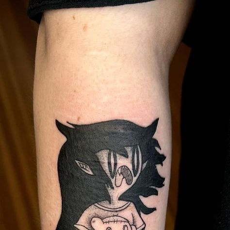 Kaitlyn Hays on Instagram: "Marceline the scary Vampire Queen and her Hambo <3  #adventuretimetattoo #marcelinetattoo #hamboadventuretime #hambotattoo #marceline" Adventure Time Tattoo Marceline And Pb, Marceline Tattoo Ideas, Pb And Marceline Tattoo, Marceline Guitar Tattoo, Vampire Tattoos, Marceline The Vampire Queen Tattoo, Marceline Tattoo, Marceline Vampire Queen, Scary Vampire