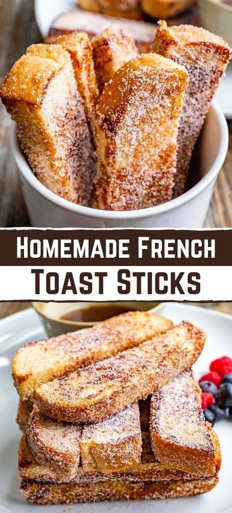 Homemade French Toast Sticks Pioneer Woman French Toast Sticks, Meal Prep French Toast Sticks, Toasted French Toast, French Toast Homemade, French Toast To Go, French Sticks Recipe, Cinnamon French Toast Sticks Recipe, Easy French Toast Sticks Recipe, Homemade Easy Breakfast