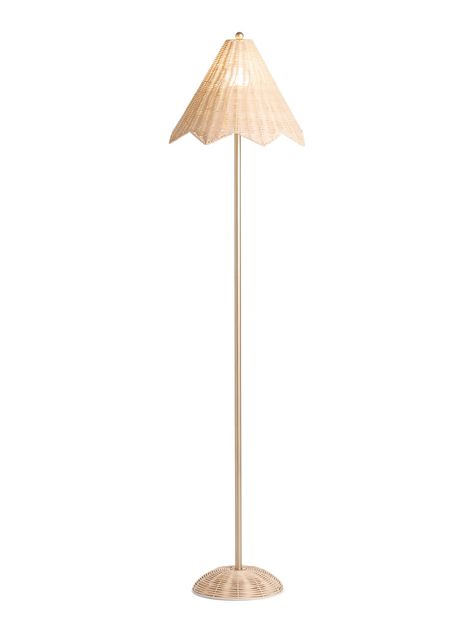 Nursery Floor Lamp, Kids Floor Lamp, Lamp Furniture, Vintage Girls Rooms, Seattle Apartment, Rattan Floor Lamp, Girls Room Design, Toddler Girl Room, Baby Room Inspiration