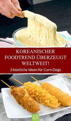 Korean Corn Dog Recipe, Recipes By Ingredients, Corndog Recipe, Party Food Bar, Corn Dog, Korean Street Food, Dog Ideas, Corn Dogs, Korean Street