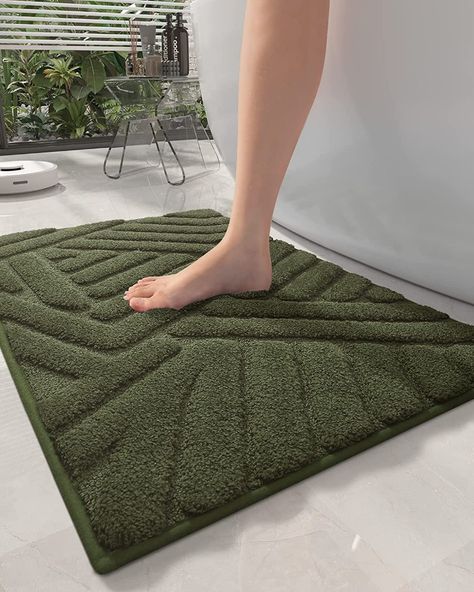 Black Bathroom Rug, Green Bathroom Rugs, White Bathroom Rug, Shower Floor Mat, Bathroom Floor Mat, Bathroom Carpet, Small Bath, Sink Vanity, Shower Mat